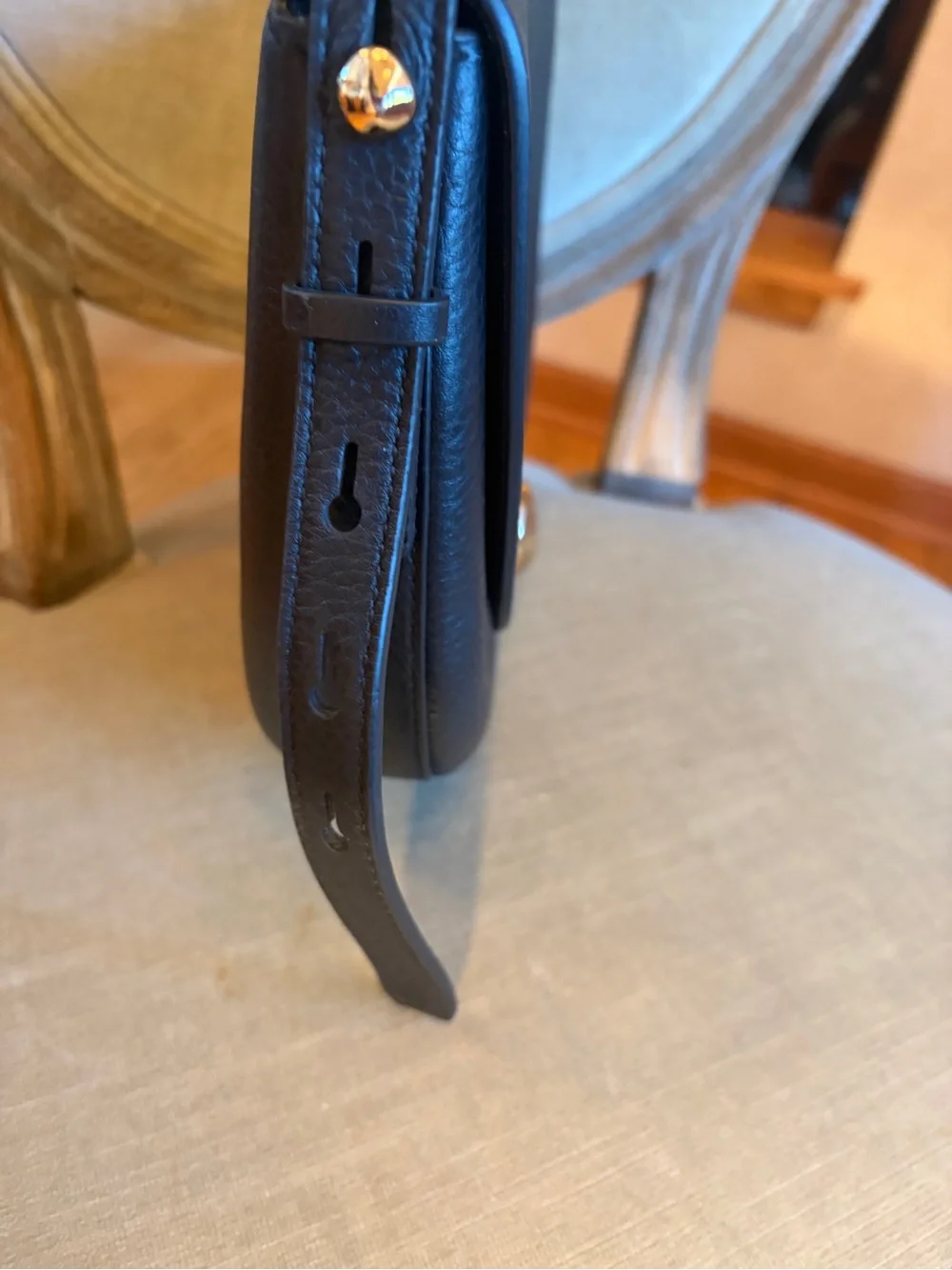 Madewell NWOT DAKOTA LEATHER Saddle Bag Black - Picture 4 of 9
